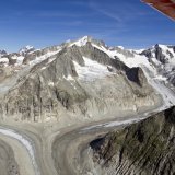 L'hélicoptère s'est écrasé dans la région du glacier d'Oberaletsch (archives). KEYSTONE/ALESSANDRO DELLA BELLA
